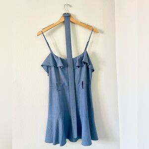LOVERS AND FRIENDS | Jacquie Mini Dress in Chambray Blue M